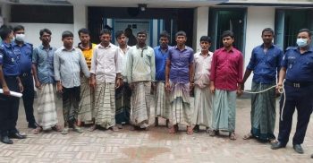 শাহজাদপুরে ওয়ারেন্ট ভুক্ত ১১ জন আসামী গ্রেপ্তার