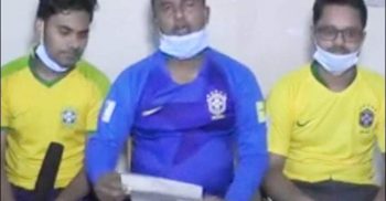 আর্জেন্টিনার সমর্থকদের সাথে  তর্কে জড়াবেন না বলে স্ট্যাম্পে স্বাক্ষর করলেন ব্রাজিল সমর্থক কলেজ ছাত্র